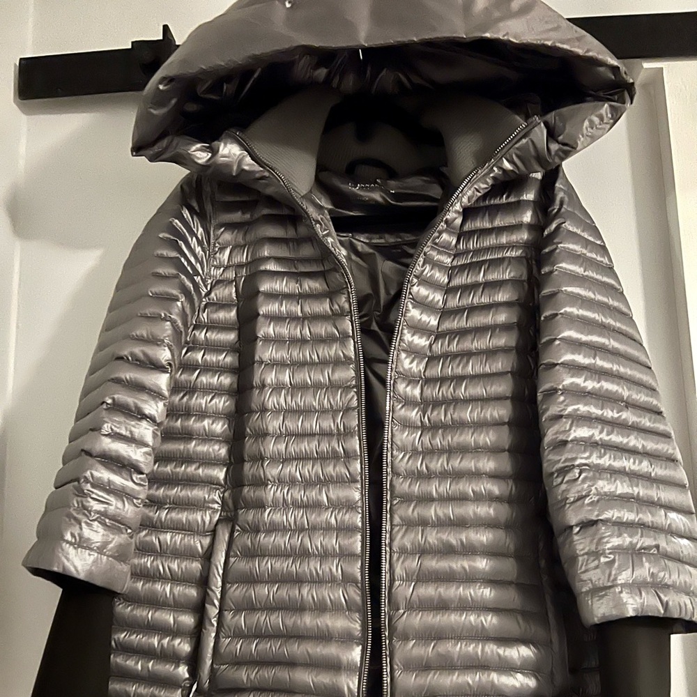 Donna Karen Down Puffer Coat with Hood